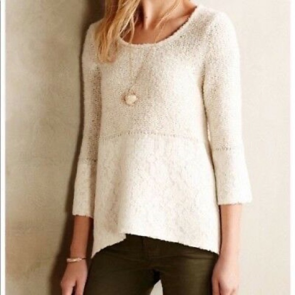 EUC Knitted and Knotted Felted Lace Pullov… - Picture 2 of 9